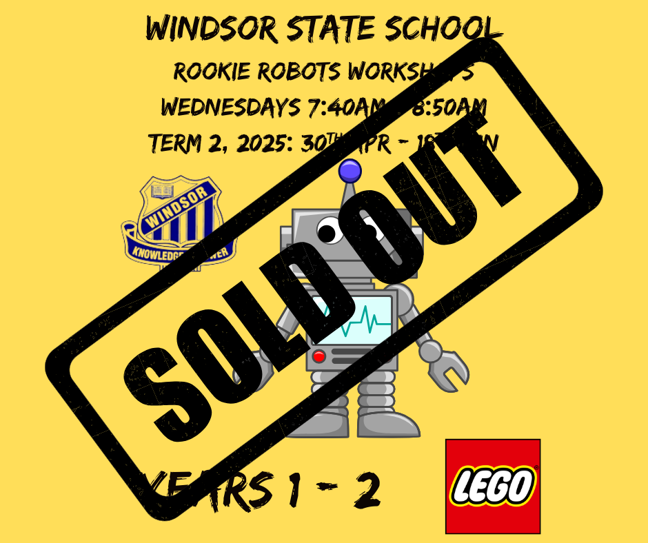 WSS Rookie Robots Workshops: Wednesday 7:40am – 8:50am, 8 Weeks