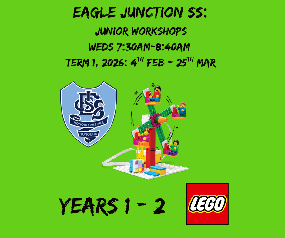 EJSS Junior Primary Workshops: Wednesday 7:30am – 8:40am, 8 Weeks