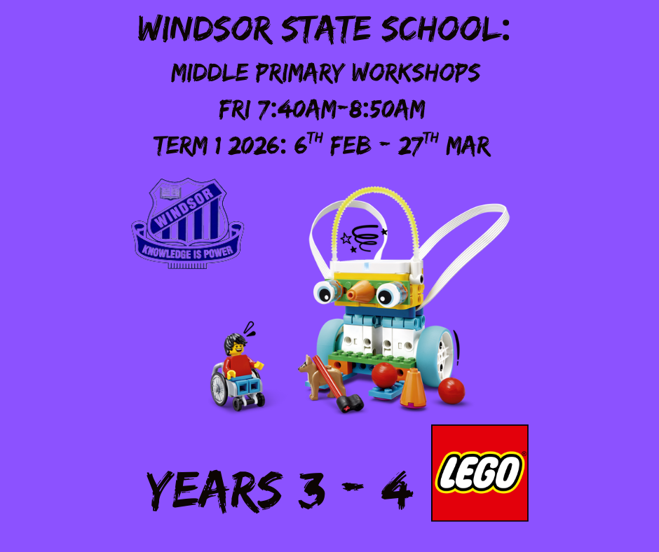 WSS Middle Primary Workshops: Friday 7:40am – 8:50am, 8 Weeks