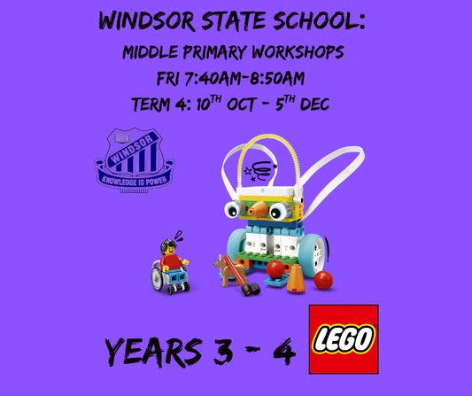 WSS Middle Primary Workshops: Friday 7:40am – 8:50am, 8 Weeks