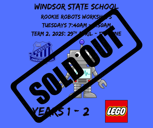 WSS Rookie Robots Workshops: Tuesday 7:40am – 8:50am, 8 Weeks