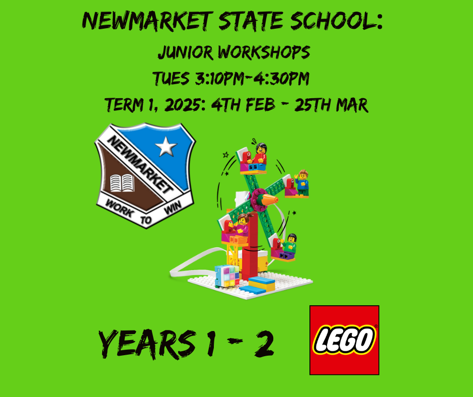 NSS Junior Primary Workshops: Tuesday  3:10pm – 4:30pm, 8 Weeks