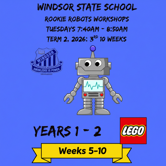 WSS Rookie Robots Workshops: Tuesday 7:40am – 8:50am, 10 Weeks