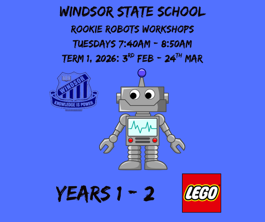 WSS Rookie Robots Workshops: Tuesday 7:40am – 8:50am, 8 Weeks
